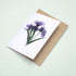 Purple Iris Bunch Card